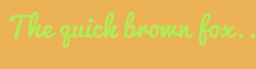 Image with Font Color B1EB56 and Background Color EBB356